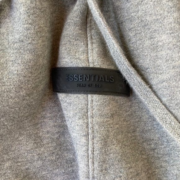 Fear of God Essentials Sweatpants Grey XS Cropped Raw Hem - Picture 5 of 10